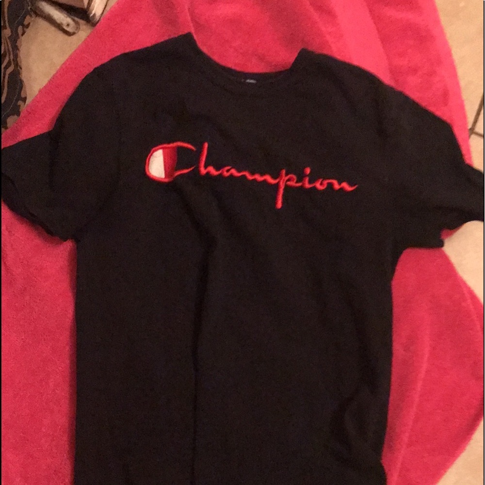 Black champion shirt